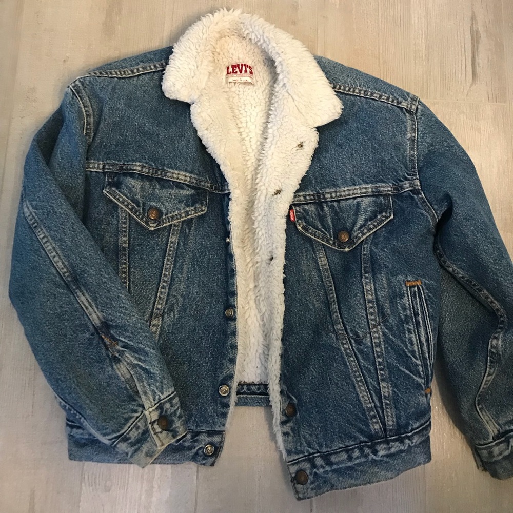 Sherpa Lined Levi Jean Jacket